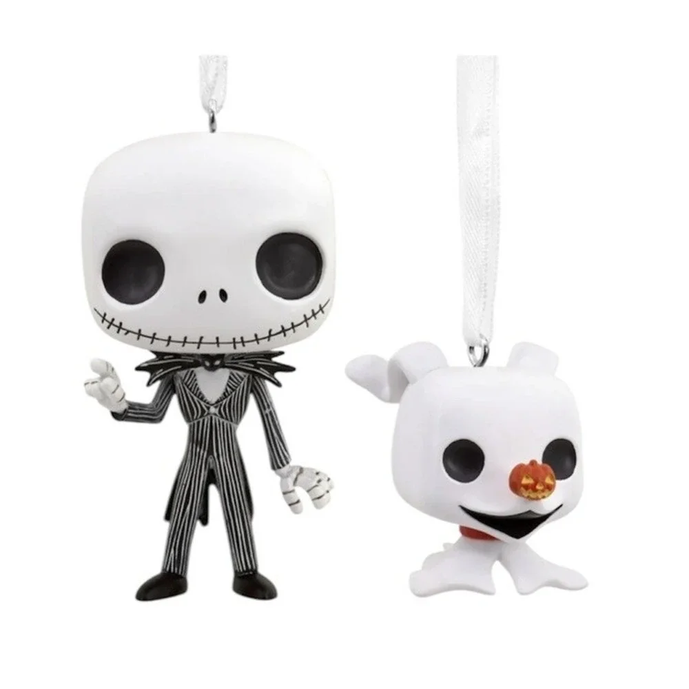 Hallmark Nightmare Before Christmas Jack Skellington & Zero Funko Pop! Ornaments